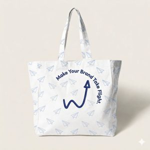 Webskite Takeoff Tote bag featuring blue branding